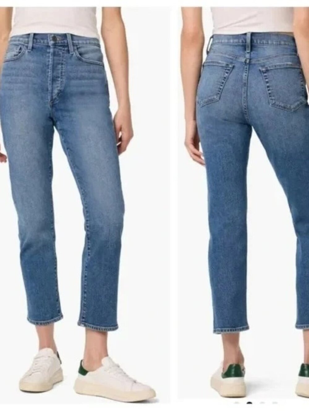 New JOE'S JEANS THE OG Straight Ankle Button Fly High Rise Stretch In Makiko 34